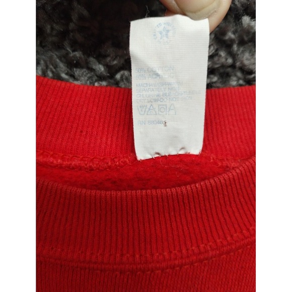Vintage Rudolph Red Nose Reindeer‎ Christmas Sweater Adult Large Red Sweatshirt - Picture 5 of 7